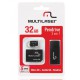 CARTÃO DE MEMÓRIA MICRO SD 32GB C/ ADAPTADOR CLASS10