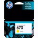 HP  670 CARTUCHO DE TINTA AMARELO (3,5 ml)
