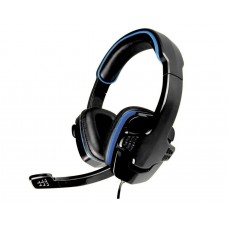 HEADSET GAMER STEREO C/MICROFONE PRETO/ AZUL