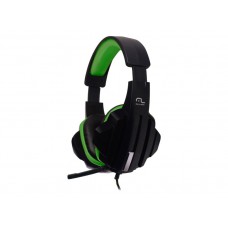 HEADSET GAMER C/MICROFONE PRETO/VERDE