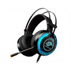 HEADSET GAMER STEREO C/MICROFONE PRETO/AZUL RGB