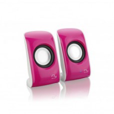 Caixa de Som 7W Rms 2.0 Mini Rosa