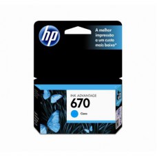 HP 670 CARTUCHO DE TINTA CIANO (3,5 ml)